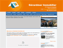 Tablet Screenshot of gerardmer-immobilier.com